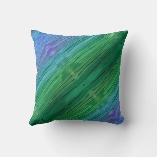 Rich indigo, deep green, and amethyst クッション (裏面)