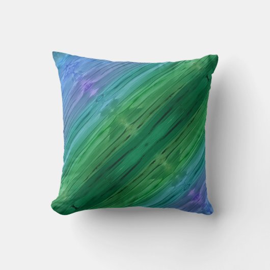 Rich indigo, deep green, and amethyst クッション (正面)