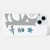 RICH iPhoneケース トレンド アブストラクト ブルーオーシャン Case-Mate iPhoneケース (裏面 (横))