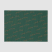 Rich Nature Inspired Pine Green & Walnut Wedding  薄葉紙 (正面)