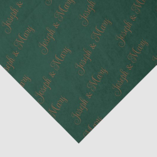 Rich Nature Inspired Pine Green & Walnut Wedding 薄葉紙 (詳細)