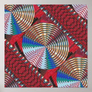 RICH Oriental ART : Sparkleチャクラn Silken Fabric ポスター