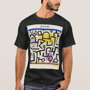Rich Port by PAUL KLEE,抽象芸術ヴィンテージアモダンート Tシャツ