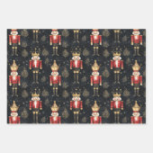 Rich Reds & Cream Pretty Christmas Coordinates 3 ラッピングペーパーシート (正面2)