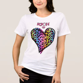 RICH SPIRIT, RICH@HEART おもしろグラフィックTシャツ 女性用 トライブレンドＴシャツ