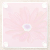 Rich Vibrant Red Flower ガラスコースター (裏面)