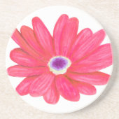 Rich Vibrant Red Flower コースター (正面)