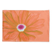 Rich Vibrant Red Flower 枕カバー (裏面-左)