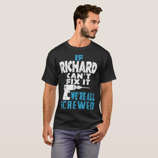 Richard Cantもしは、私たちはすべて螺合形の贈り物である修正 Tシャツ (正面フル)