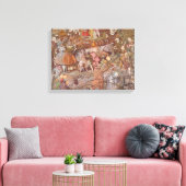 Richard Dadd – 妖精フェラーのマスターストローク キャンバスプリント (インサイチュ (リビング))