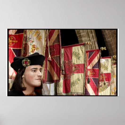Richard III and Heraldry Flags ポスター (正面)