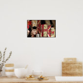 Richard III and Heraldry Flags ポスター (キッチン)