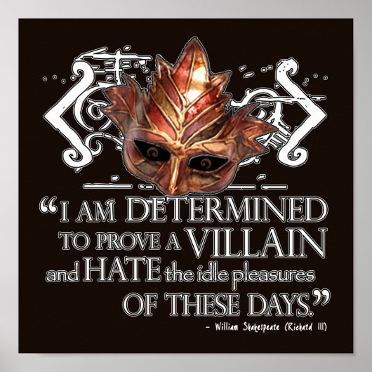 Richard III Quote ポスター (正面)