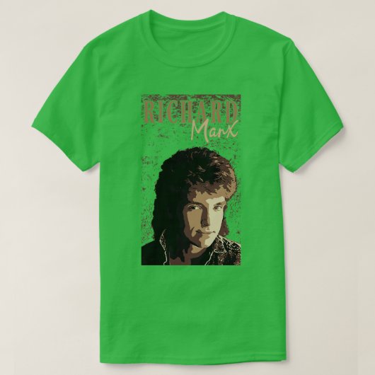 Richard Marx 80sブラウンヴィンテージ Tシャツ (デザイン正面)