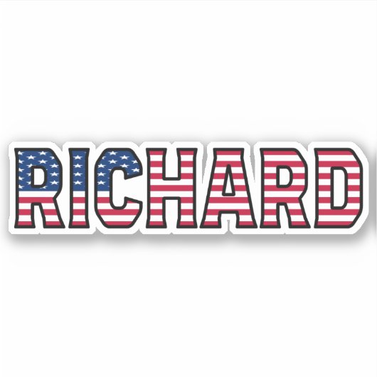 Richard Name Vorname USA Sticker Stickerset シール (正面)