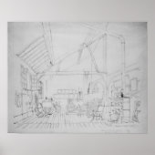 Richard Parkes Bonington's studio in Paris ポスター (正面)