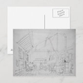 Richard Parkes Bonington's studio in Paris ポストカード (正面/裏面)