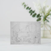 Richard Parkes Bonington's studio in Paris ポストカード (スタンド正面)