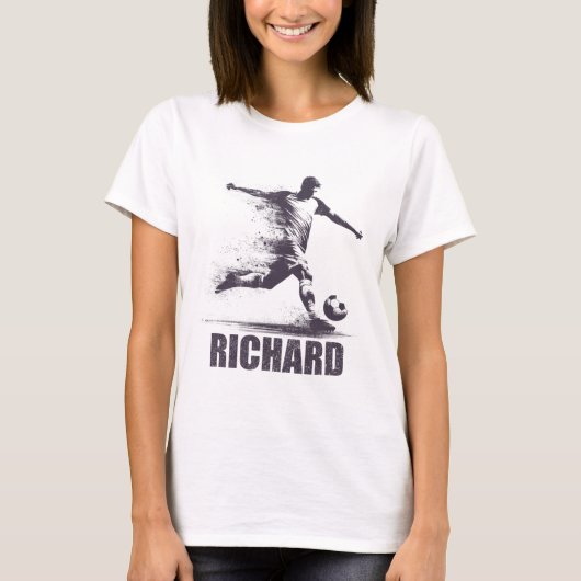 Richard Soccer Boys Personalized First Name Richar Tシャツ (正面)