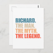 Richard The Man The Myth The Legend ポストカード (正面/裏面)