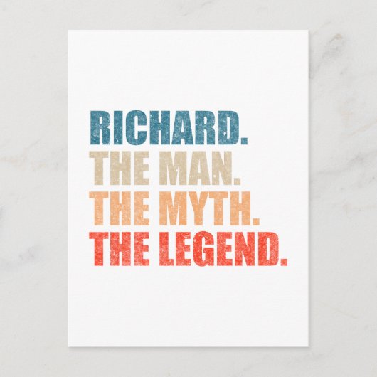 Richard The Man The Myth The Legend ポストカード (正面)