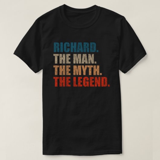 Richard The Man The Myth The Legend Tシャツ (デザイン正面)