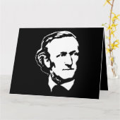 Richard Wagner クラシカル Music ComposerレトロProp カード (黄色い花)
