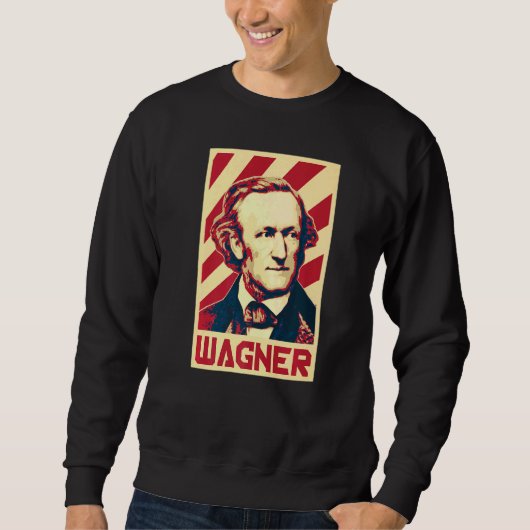 Richard Wagner クラシカル Music ComposerレトロProp スウェットシャツ (正面)