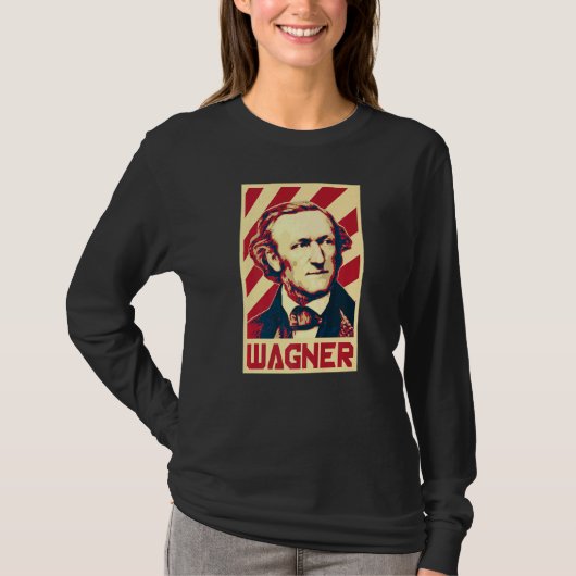 Richard Wagner クラシカル Music ComposerレトロProp Tシャツ (正面)