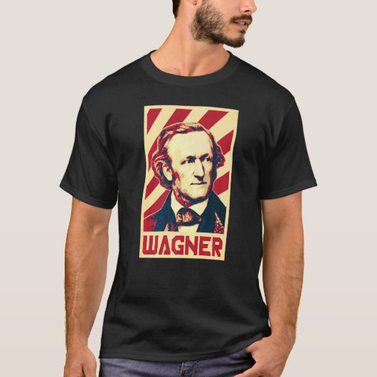 Richard Wagner クラシカル Music ComposerレトロProp Tシャツ (正面)