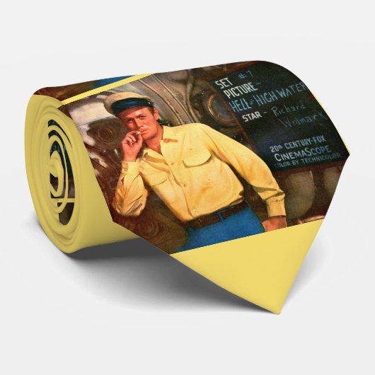 Richard Widmarkによる「地獄と高水」プリント ネクタイ (ロール)