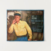 Richard Widmark ad for Hell and High Water タペストリー (正面(横))