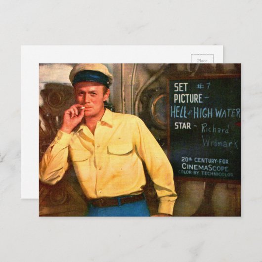 Richard Widmark ad for Hell and High Water ポストカード (正面/裏面)