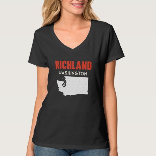 Richland Washington USA State America Travel Washi Tシャツ (正面)