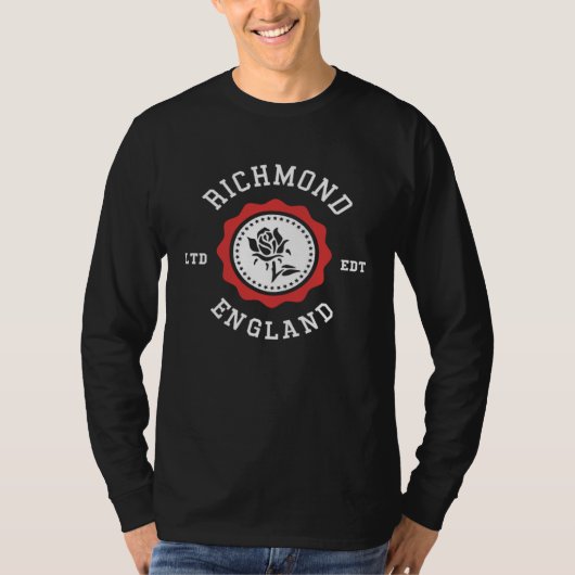 RICHMOND イングランド ローズ バッジ Tシャツ (正面)