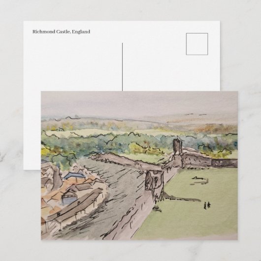 Richmond Castle Postcard ポストカード (正面/裏面)