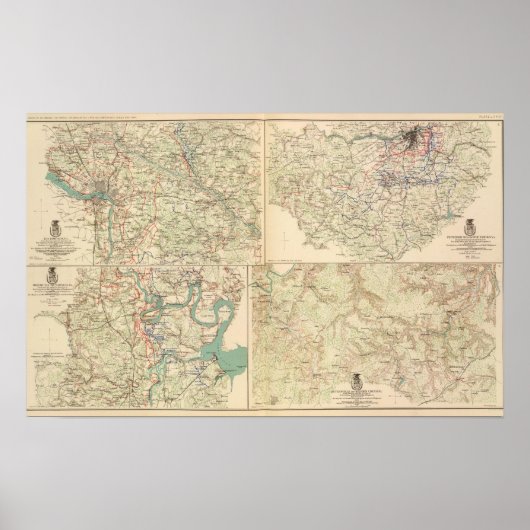 Richmond, Petersburg, Five Forks ポスター (正面)