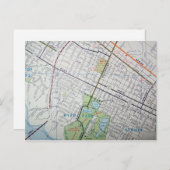 RICHMOND, VAヴィンテージ地図はがき ポストカード (正面/裏面)