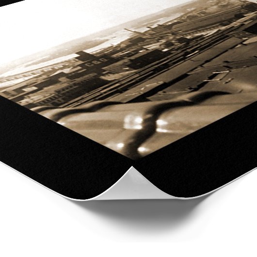 Richmond, VA Skyline写真1912 ポスター (角)