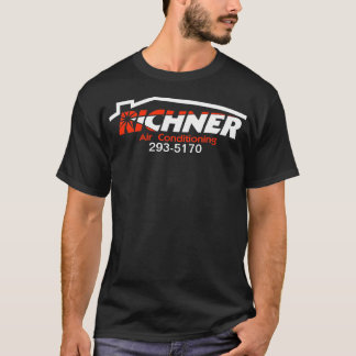 Richnerの空気Tシャツの黒1 Tシャツ