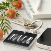 RickおよびMortyバーコード図 キーホルダー (正面右)