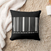 RickおよびMortyバーコード図 クッション (ブランケット)