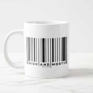 RickおよびMortyバーコード図 ジャンボコーヒーマグカップ