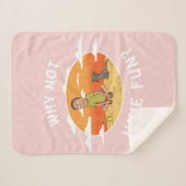 RICKおよびMORTY™ |おもしろい シェルパブランケット (正面(横))