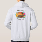 RICKおよびMORTY™ |おもしろい パーカ (裏面)