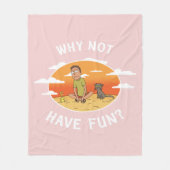 RICKおよびMORTY™ |おもしろい フリースブランケット (正面)