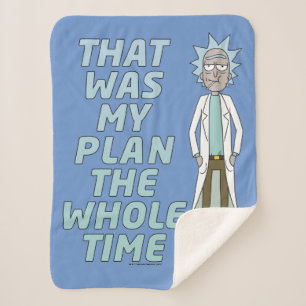 RICKおよびMORTY™  それがずっと私の計画でした シェルパブランケット