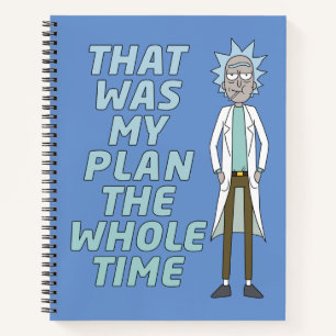 RICKおよびMORTY™  それがずっと私の計画でした ノートブック
