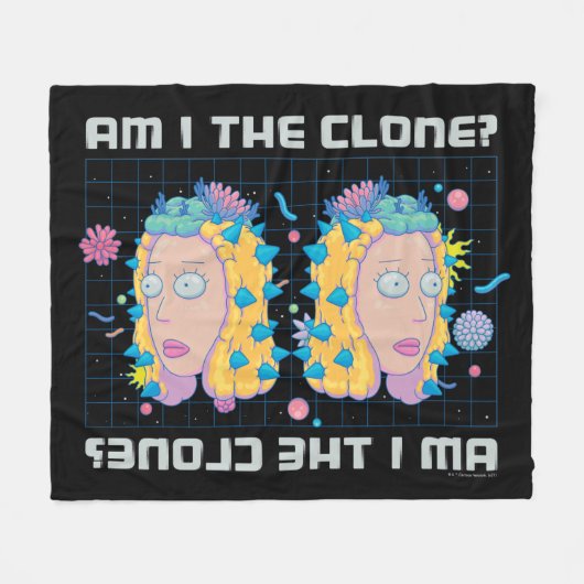 RICKおよびMORTY™ |はクローンですか? フリースブランケット (正面(横))