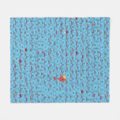 RICKおよびMORTY™ |カークランド・ミスター・ミースクス フリースブランケット (正面(横))